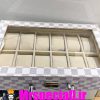 جعبه ساعت 12 تایی لویی ویتون وارداتی چرم دور دوخت 0036 WATCH BOX louis vuitton