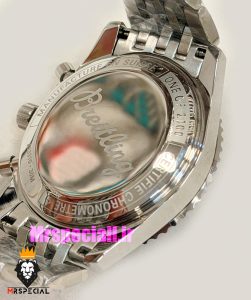 ساعت مردانه برایتلینگ نوی تایمر کرنوگراف بند استیل صفحه ابی Breitling Navitimer 021726 