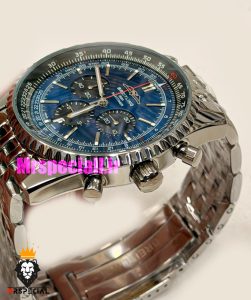 ساعت مردانه برایتلینگ نوی تایمر کرنوگراف بند استیل صفحه ابی Breitling Navitimer 021726 