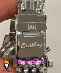 ساعت مردانه برایتلینگ نوی تایمر کرنوگراف بند استیل صفحه ابی Breitling Navitimer 021726 
