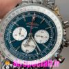 ساعت برایتلینگ مدل نوی تایمر مردانه بند استیل کرنوگراف صفحه ابی Breitling Navitimer 020816