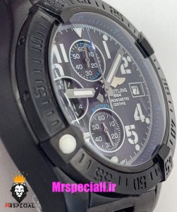 ساعت برایتلینگ مردانه مشکی کرنوگراف صفحه مشکی BREITLING 021057 