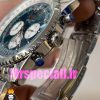 ساعت برایتلینگ مدل نوی تایمر مردانه بند استیل کرنوگراف صفحه ابی Breitling Navitimer 020816
