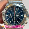 ساعت برایتلینگ مردانه بند استیل کرنوگراف صفحه ابی BREITLING chronomat 020822