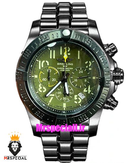 ساعت برایتلینگ مردانه مشکی کرنوگراف صفحه سبز BREITLING 01812
