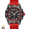 ساعت مچی مردانه برایتلینگ کرنوگراف مشکی بند رابر قرمز BREITLING 01592