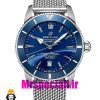 ساعت برایتلینگ مردانه اتوماتیک بند استیل حصیری صفحه ابی Breitling Super Ocean 020956