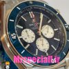 ساعت برایتلینگ مردانه بند استیل کرنوگراف صفحه ابی کاربنی BREITLING chronomat 020820