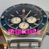 ساعت برایتلینگ مردانه بند استیل کرنوگراف صفحه ابی کاربنی BREITLING chronomat 020820