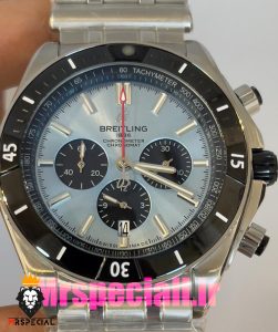 ساعت برایتلینگ مردانه بند استیل کرنوگراف صفحه ابی BREITLING chronomat 020819 