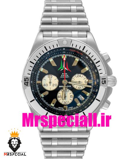 ساعت برایتلینگ مردانه بند استیل کرنوگراف لیمیتد صفحه مشکی BREITLING chronomat P.A.N Limited 020821