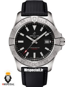 ساعت برایتلینگ مردانه اتوماتیک بند برزنتی مشکی صفحه مشکی Breitling Avenger 021257 
