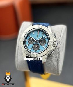 ساعت برایتلینگ مردانه کرنوگراف بند برزنتی ابی صفحه ابی Breitling Avenger 021262 