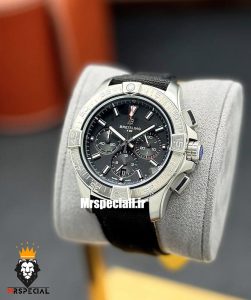 ساعت برایتلینگ مردانه کرنوگراف بند برزنتی مشکی صفحه مشکی Breitling Avenger 021263 