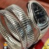 ساعت زنانه بولگاری ماری دستبندی استیل صفحه مشکی BVLGARI SERPENTI TUBOGAS 2347