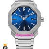 ساعت بولگاری مردانه مدل اکتو کوارتز استیل صفحه ابی BVLGARI Octo 021382