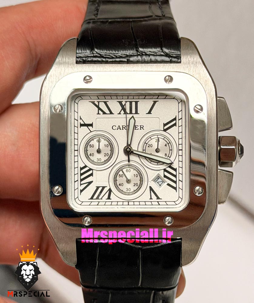 ساعت مچی مردانه کارتیه سانتوس کرنوگراف 021520 Cartier Santos100