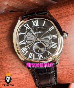 ساعت کارتیه درایو مردانه اتوماتیک بند چرم مشکی صفحه مشکی Cartier Drive de Cartier 021640