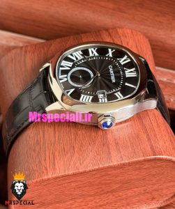 ساعت کارتیه درایو مردانه اتوماتیک بند چرم مشکی صفحه مشکی Cartier Drive de Cartier 021640