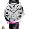 ساعت کارتیه درایو مردانه اتوماتیک بند چرم مشکی صفحه سفید Cartier Drive de Cartier 021639