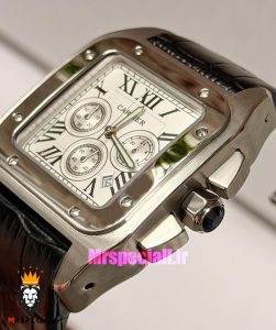 ساعت مچی مردانه کارتیه سانتوس کرنوگراف 021520 Cartier Santos100