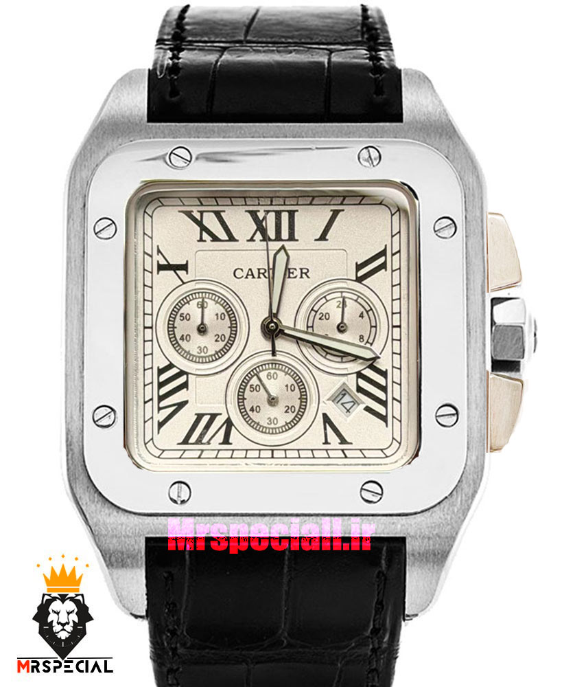 ساعت مچی مردانه کارتیه سانتوس کرنوگراف 021520 Cartier Santos100