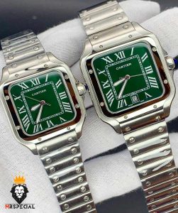 ساعت مچی ست زنانه و مردانه کارتیه سانتوز اتومات Cartier SANTOS 01920