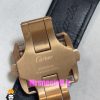 ساعت کارتیه مردانه مدل سانتوس بند چرم مشکی قاب رزگلد صفحه سفید 021049 Cartier Santos100