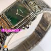 ساعت کارتیه زنانه مدل پنتر استیل صفحه سبز CARTIER PANTHRE 021051
