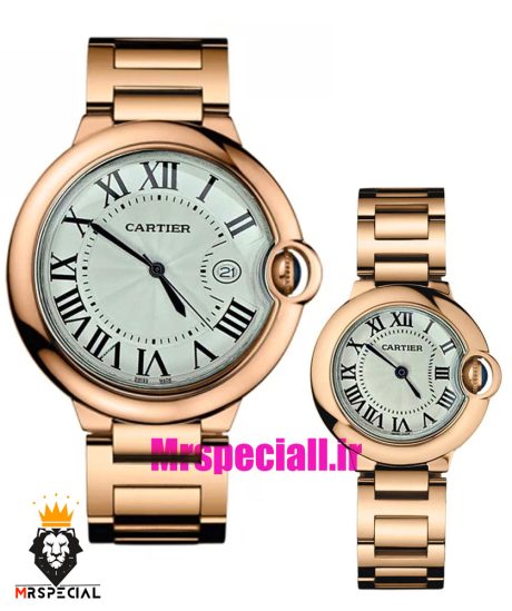 ساعت ست کارتیه بالن بلو کوارتز رزگلد 01918 Cartier Ballon Bleu
