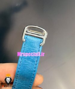 ساعت کارتیه مردانه مدل دسانتوس بند چرم ابی صفحه ابی 021494 Cartier Santos de