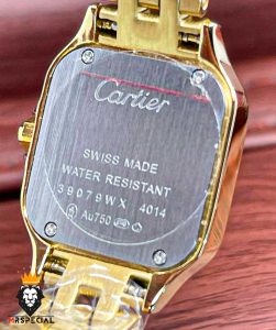 ساعت کارتیه مردانه مدل پنتر طلایی سایز لارج CARTIER PANTHRE 021660