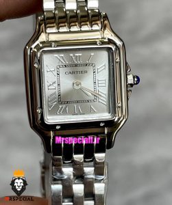 ساعت زنانه کارتیه مدل پنتر استیل صفحه طوسی CARTIER PANTHRE 021346 