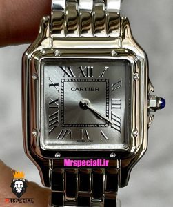 ساعت زنانه کارتیه مدل پنتر استیل صفحه طوسی CARTIER PANTHRE 021346 