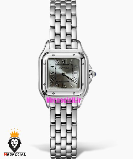ساعت زنانه کارتیه مدل پنتر استیل صفحه طوسی CARTIER PANTHRE 021346
