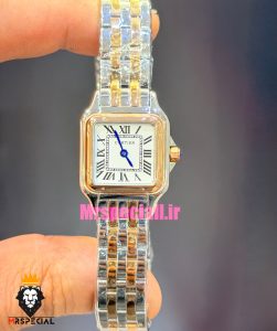 ساعت کارتیه زنانه مدل پنتر استیل دورنگ طلایی سایز اسمال CARTIER PANTHRE 2533
