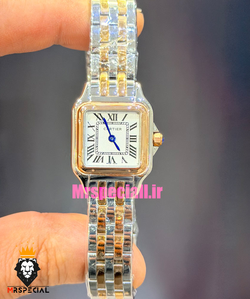 ساعت کارتیه زنانه مدل پنتر استیل دورنگ طلایی سایز اسمال CARTIER PANTHRE 2533