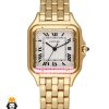 ساعت کارتیه مردانه مدل پنتر طلایی سایز لارج CARTIER PANTHRE 021660