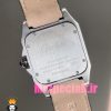 ساعت ست کارتیه زنانه و مردانه مدل سانتوس باتری بند چرم سبز قاب استیل صفحه سبز 020973 Cartier Santos100 - تصویر 7