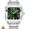 ساعت کارتیه مردانه مدل سانتوس کوارتز استیل صفحه سبز 021368 Cartier Santos