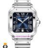 ساعت کارتیه مردانه مدل سانتوس کوارتز استیل صفحه ابی 021367 Cartier Santos