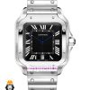 ساعت کارتیه مردانه مدل سانتوس کوارتز استیل صفحه مشکی 021369 Cartier Santos