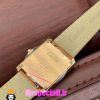 ساعت کارتیه زنانه مدل تانک کیفیت مستر قاب رزگلد بند چرم قهوه ای Cartier Tank 021046
