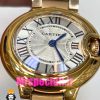 ساعت زنانه کارتیه مدل بالن بلو بند استیل رزگلد صفحه سفید cartier ballon bleu 020908