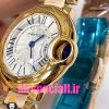 ساعت زنانه کارتیه مدل بالن بلو بند استیل رزگلد صفحه سفید cartier ballon bleu 020908