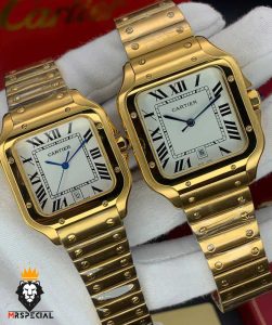 ساعتمچی ست زنانه و مردانه کارتیه سانتوز اتومات Cartier SANTOS 01923