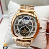 ساعت مردانه کارتیه رزگلد صفحه اسکلتون cartier automatic 7532