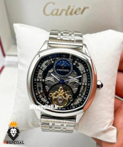 ساعت مردانه کارتیه صفحه اسکلتون cartier automatic 020400