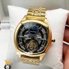 ساعت مردانه کارتیه صفحه اسکلتون cartier automatic 020401