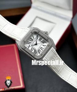 ساعت زنانه کارتیه سانتوس 020471 Cartier Santos100 full diamond